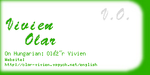 vivien olar business card